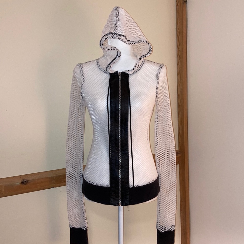 Lip Service Fishnet Hoodie